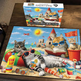 Beach Cat Party Jigsaw Puzzle 1000 Pieces